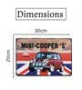 Number Plates Big Wall Sign Mini Cooper S British Classic