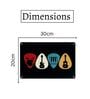 Number Plates Big Wall Sign Music Instruments On Guitar Picks