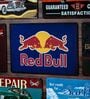 Number Plates Big Wall Sign Red Bull Energy Drink Vintage
