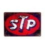 Number Plates Big Wall Sign STP Vintage Automotive