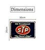Number Plates Big Wall Sign STP Oil Treatment Vintage