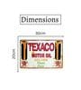 Number Plates Big Wall Sign Texaco Motor Oil Vintage