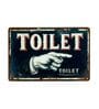 Number Plates Big Wall Sign Toilet Vintage Sign