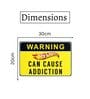 Number Plates Big Wall Sign Warning Hot Wheels Can Cause Addiction