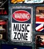 Number Plates Big Wall Sign Warning Music Zone