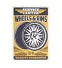 Number Plates Big Wall Sign Wheels And Rims Garage Theme