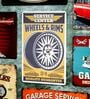 Number Plates Big Wall Sign Wheels And Rims Garage Theme