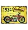 Big wall sign 1934 Indian Motorcycle Metal Plate