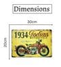 Big wall sign 1934 Indian Motorcycle Metal Plate
