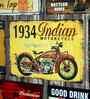 Big wall sign 1934 Indian Motorcycle Metal Plate