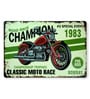 Big wall sign Classic Moto Race Bombay Metal Plate
