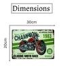 Big wall sign Classic Moto Race Bombay Metal Plate