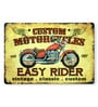 Metal Plate Big wall sign Custom Motorcycles