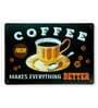 Plate Big wall sign Fresh Coffee Metal Plate