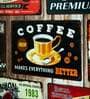 Plate Big wall sign Fresh Coffee Metal Plate