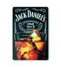 Big wall sign Jackdaniels Glass Metal Plate