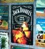 Big wall sign Jackdaniels Glass Metal Plate