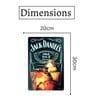 Big wall sign Jackdaniels Glass Metal Plate