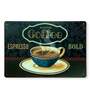 Big wall sign Roasted Coffee Espresso Metal Plate