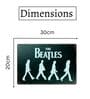 Big wall sign The Beatles Walking Metal Plate