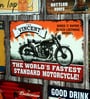 Big wall sign The Vincent 1000cc Metal Plate