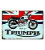 Big wall sign Triumph Metal Plate