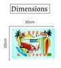 Big wall sign Volkswagen Surfers Tour Metal Plate