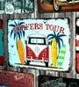 Big wall sign Volkswagen van Surfers Tour Metal Plate