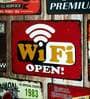 Big Wall sign Wifi Open Metal Plate