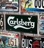 Number Plates Wall Sign Carlsberg Vintage Bar Decor