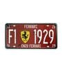 Number Plates Wall Sign Ferrari F1 1929 Vintage Racing