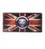 Number Plates Wall Sign Jaguar UK Flag Vintage Car