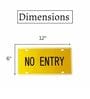 Number Plates Wall Sign No Entry Vintage Decor