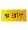 Number Plates Wall Sign No Entry Vintage Decor