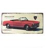Number Plates Wall Sign Peugeot 404 Vintage Decor