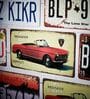 Number Plates Wall Sign Peugeot 404 Vintage Decor