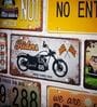 Number Plates Wall Sign Riders US 66 Vintage Decor