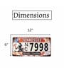 Number Plates Wall Sign Tennessee NC 7998 Vintage Decor