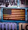 Wall sign American Flag Metal Plate