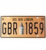 Wall sign GBR 1859 Metal Plate