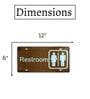 Metal Plate wall sign Restroom Signage Metal Plate