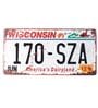 Metal Plate wall sign Wisconsin 170 SZA Metal Plate