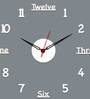Number With English Letters Designer Wall Clock