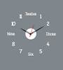 Number With English Letters Designer Wall Clock