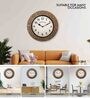 Numeric Dial Gold Brass Traditional Wall Clock