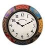 Numeric Dial Multicolour Brass Traditional Wall Clock
