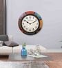 Numeric Dial Multicolour Brass Traditional Wall Clock