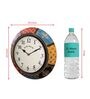Numeric Dial Multicolour Brass Traditional Wall Clock