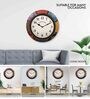 Numeric Dial Multicolour Brass Traditional Wall Clock