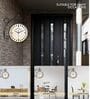 Numeric Dial Multicolour Metal Station Clock